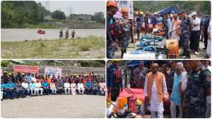 मधेशमा बाढी जोखिम बढ्दै, सशस्त्र प्रहरीद्वारा ‘साहस’ सिमुलेसन अभ्यास
