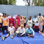 शहिद परिवार र घाइतेको अधिकार सुनिश्चित गर्न मधेस भवन अगाडि धर्ना