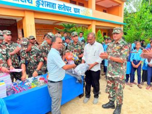 सबैलामा सेनाद्वारा विद्यालयमा विपद् व्यवस्थापन, सर्पदंश तथा विस्फोटक पदार्थ सम्बन्धी सचेतना